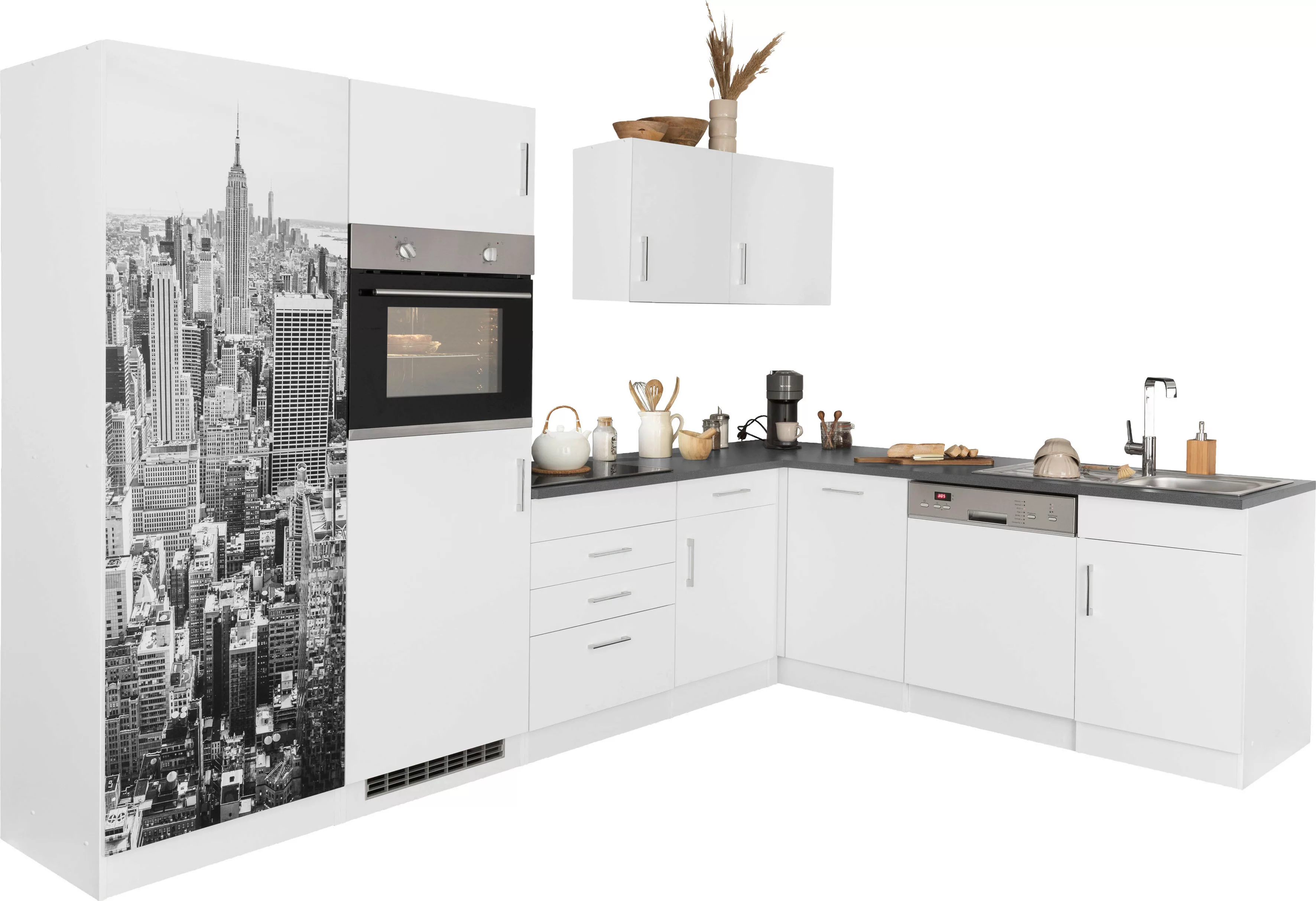 KOCHSTATION Winkelküche "KS-Paris", ohne E-Geräte, Stellbreite 290/220 cm günstig online kaufen
