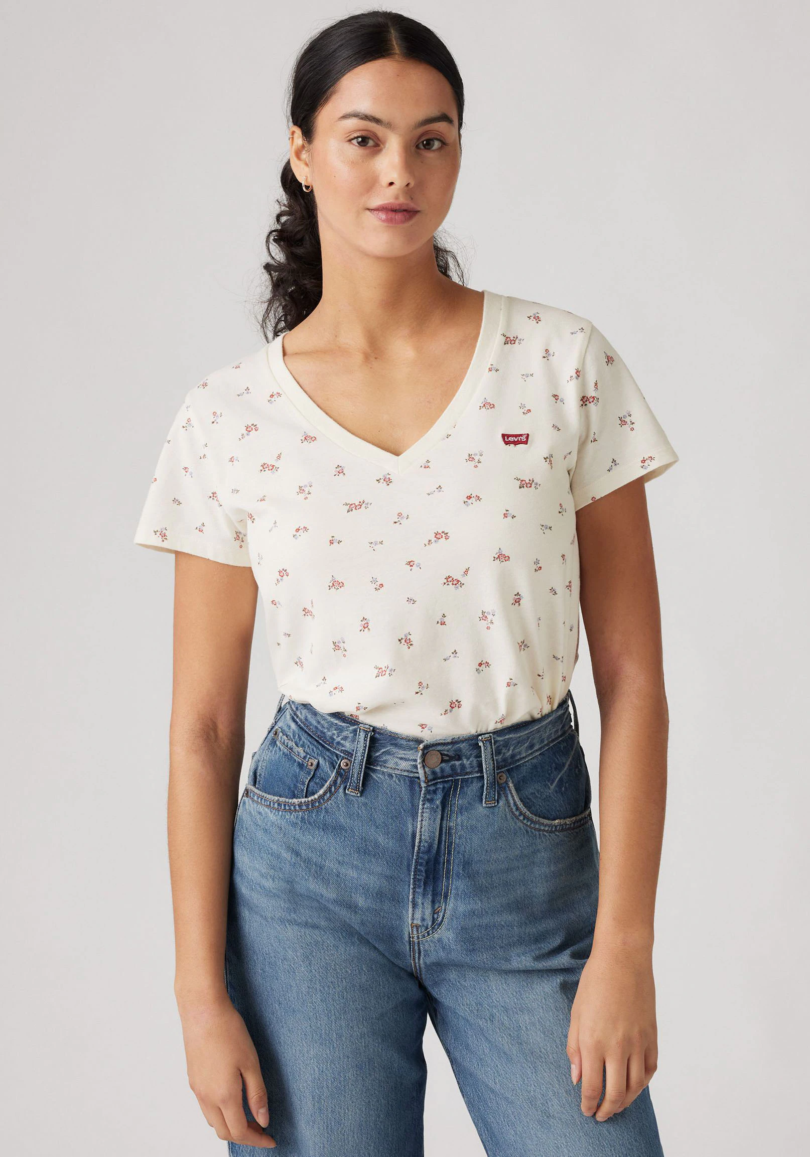 Levis T-Shirt "PERFECT VNECK MULTI-COL" günstig online kaufen