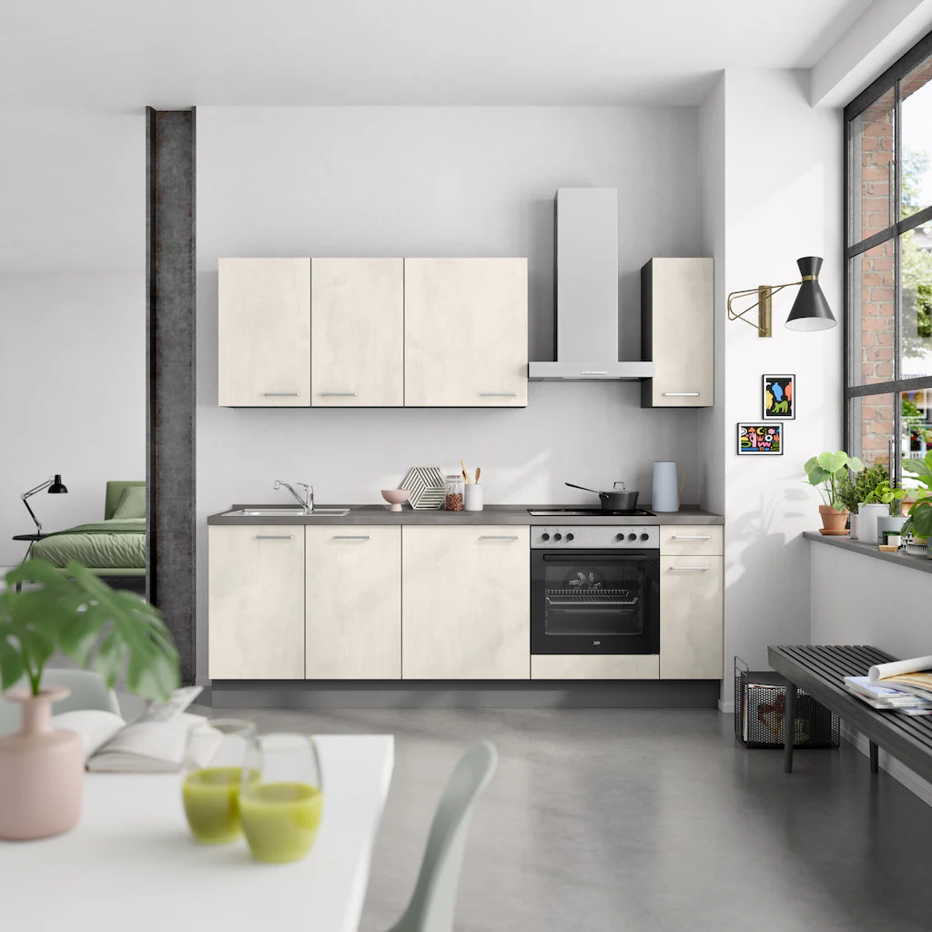 nobilia® Küchenzeile »"Riva I"«, vormontiert, Ausrichtung wählbar, Breite 2 günstig online kaufen