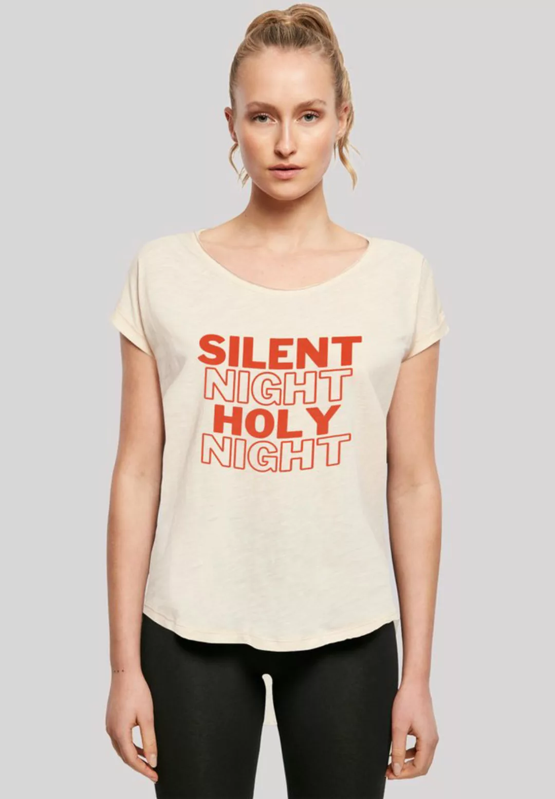 F4NT4STIC T-Shirt Silent Night Holy Night Weihnachten Print günstig online kaufen