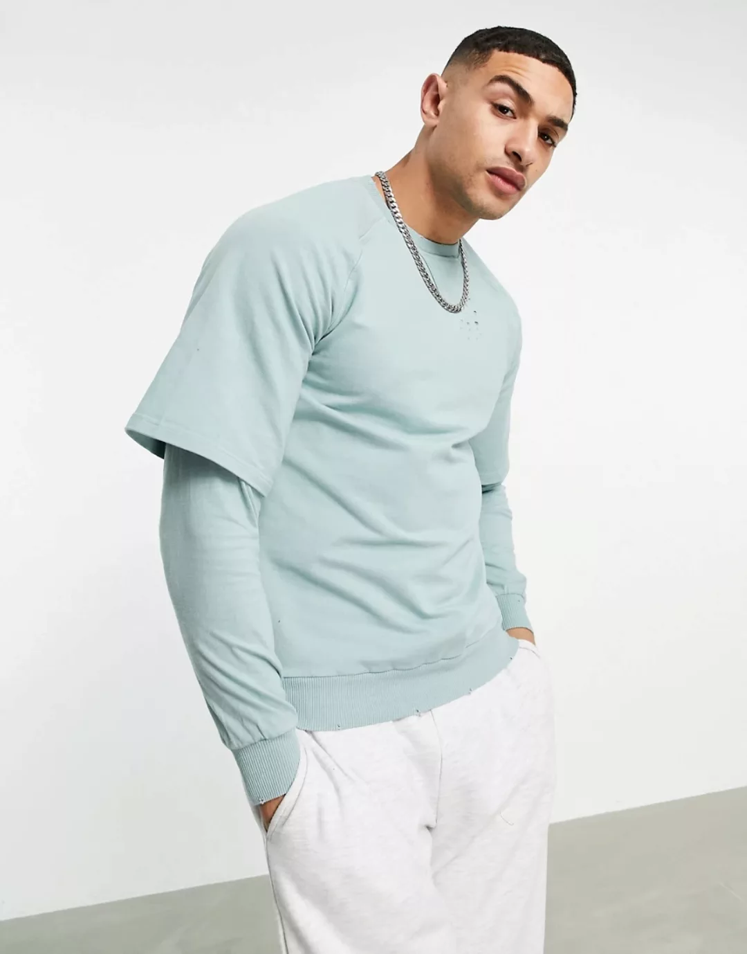 Bolongaro Trevor – Sport Saratoga – Sweatshirt mit feinen Lochdetails und R günstig online kaufen