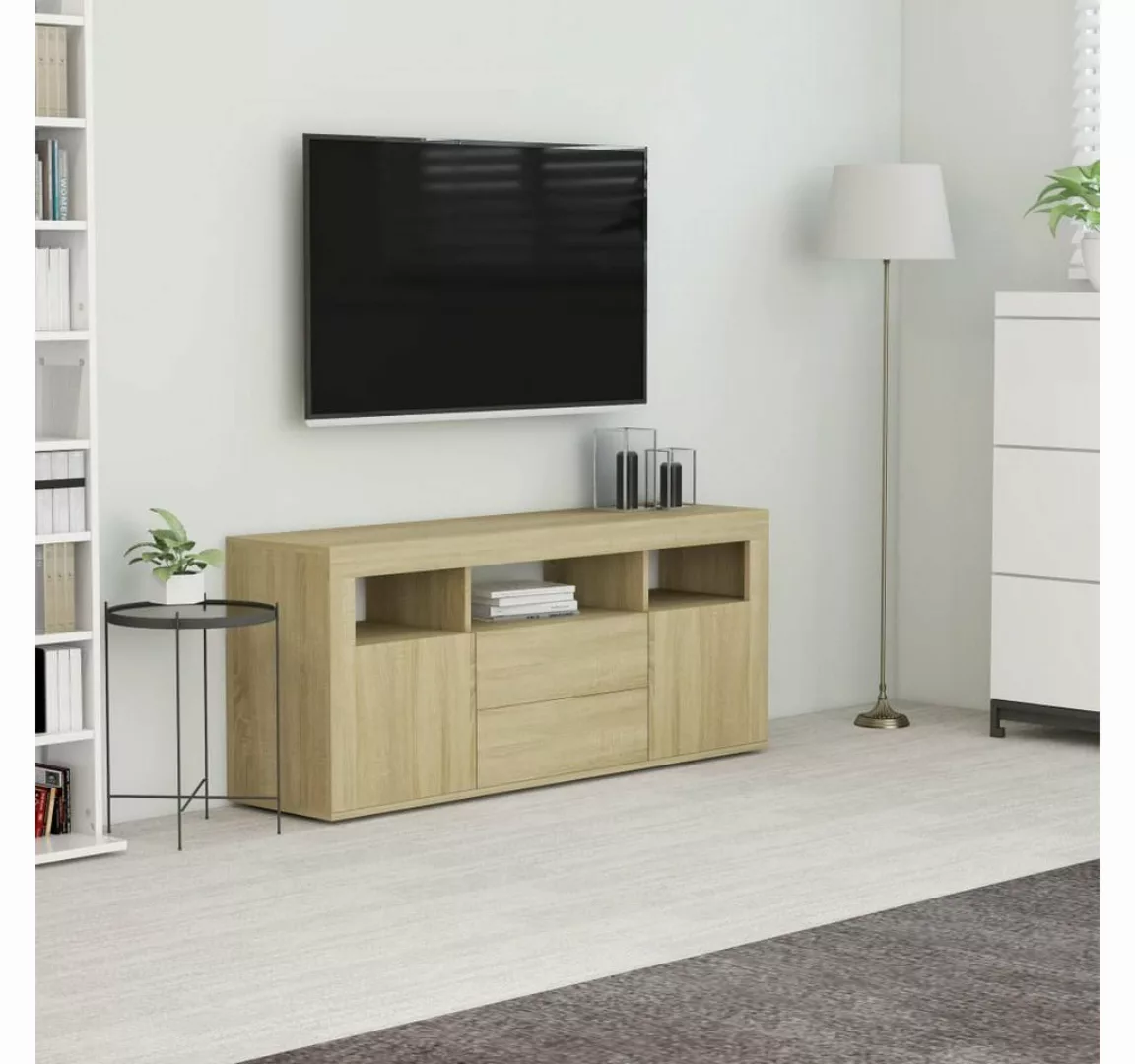 furnicato TV-Schrank Sonoma-Eiche 120x30x50 cm Holzwerkstoff günstig online kaufen