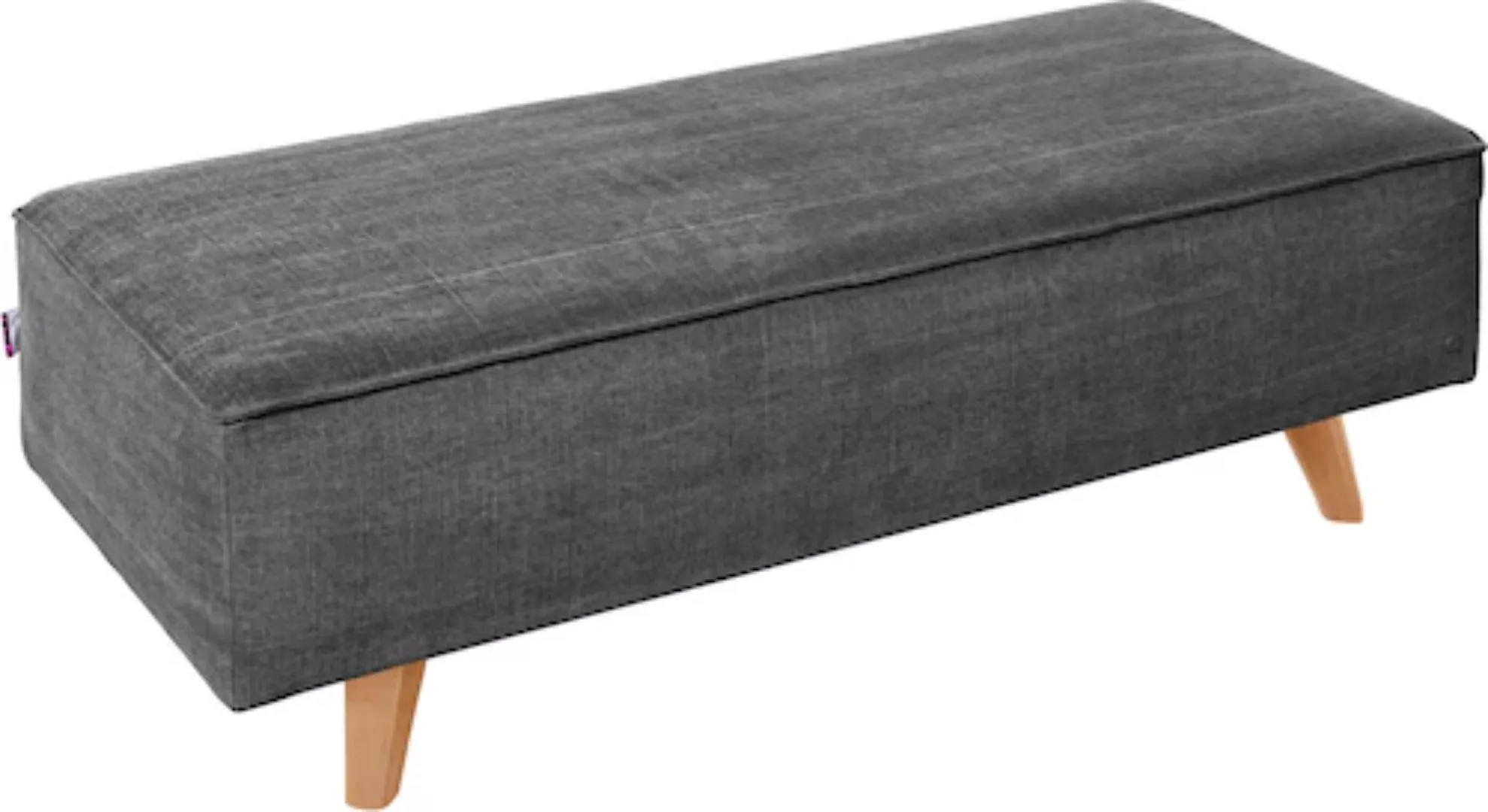 TOM TAILOR HOME Hocker "NORDIC CHIC", mit Kedernaht, Breite 137 cm, Füße Bu günstig online kaufen