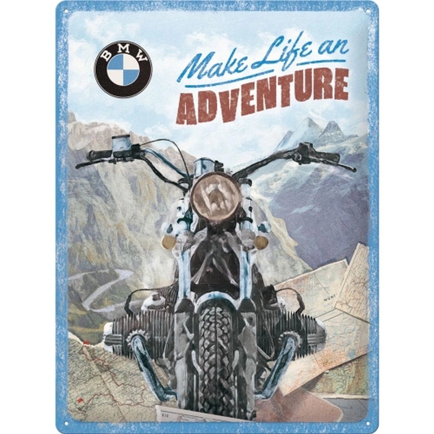 Nostalgic-Art Blechschild 30 x 40 cm - BMW - Make Life an Adventure günstig online kaufen