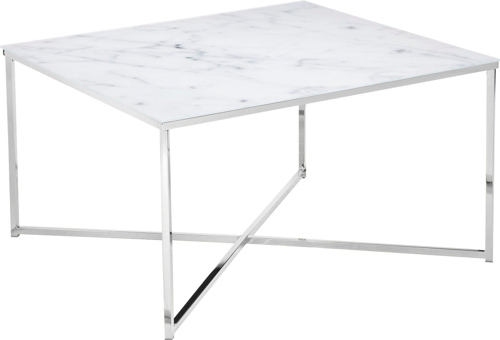 SalesFever Couchtisch, Eleganz trifft Funktion: Tischplatte in Marmoroptik günstig online kaufen