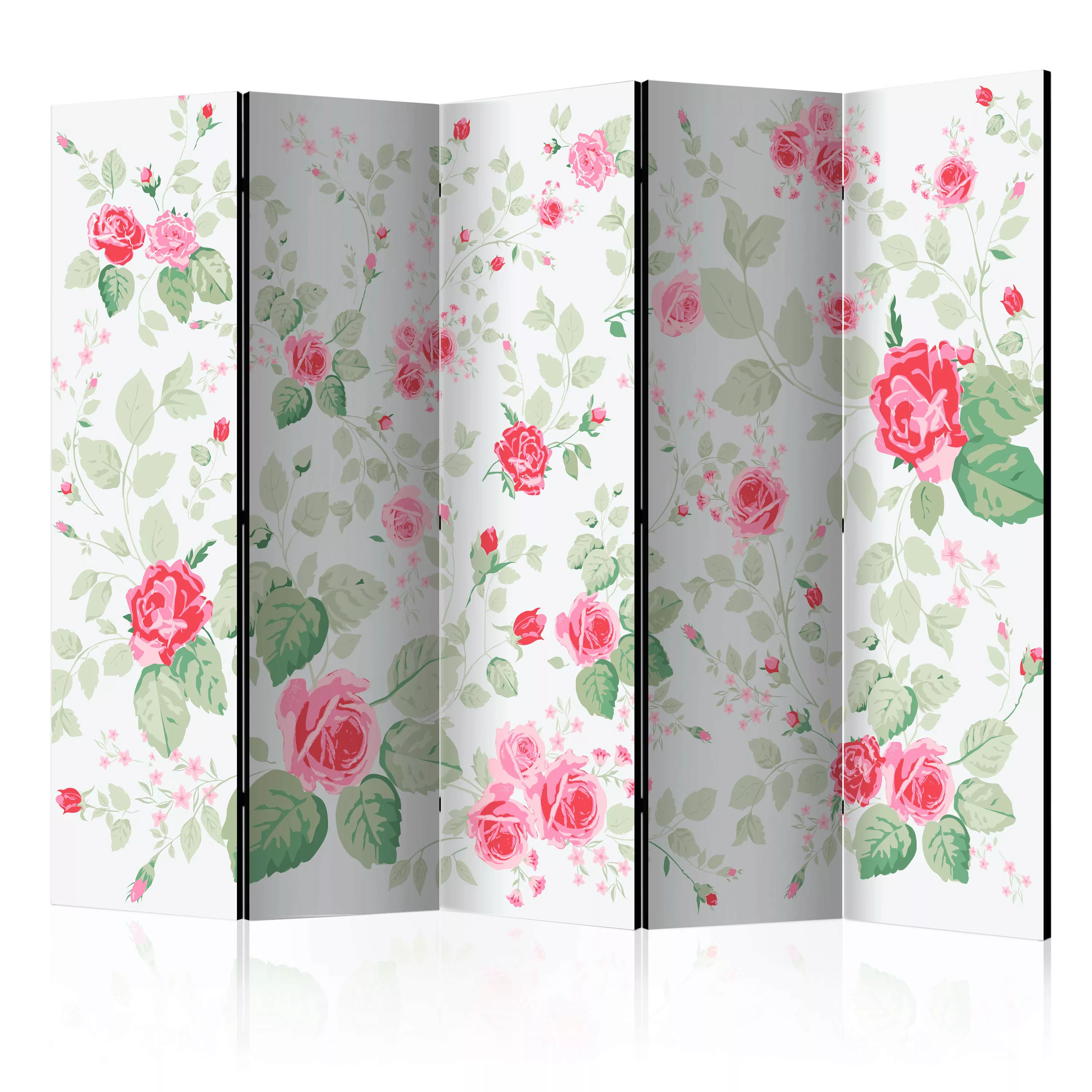 5-teiliges Paravent - Rosy Pleasures Ii [room Dividers] günstig online kaufen