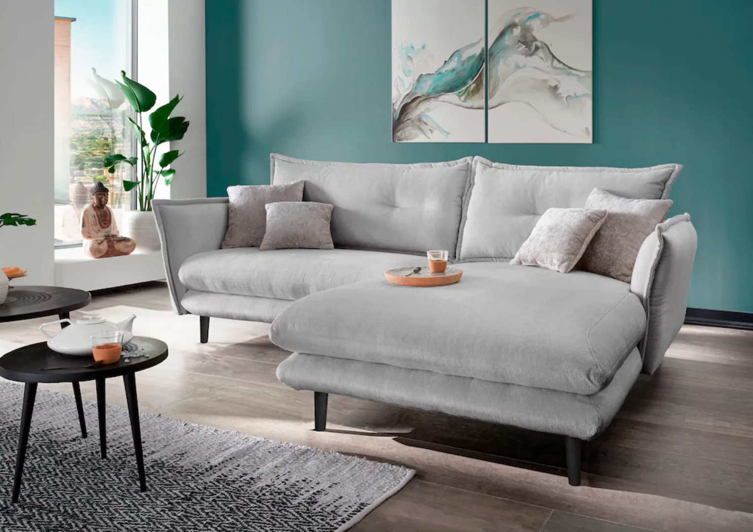 INOSIGN Ecksofa "Lazio", in verschiedenen Bezugsqualitäten und Farben liefe günstig online kaufen