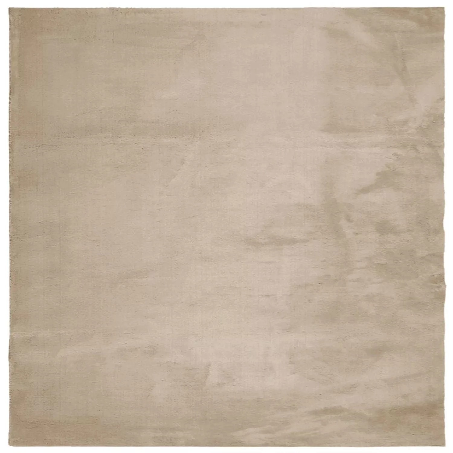 vidaXL Teppich Huarte Kurzflor Weich Und Waschbar Sandfarben 160x160cm 1935 günstig online kaufen