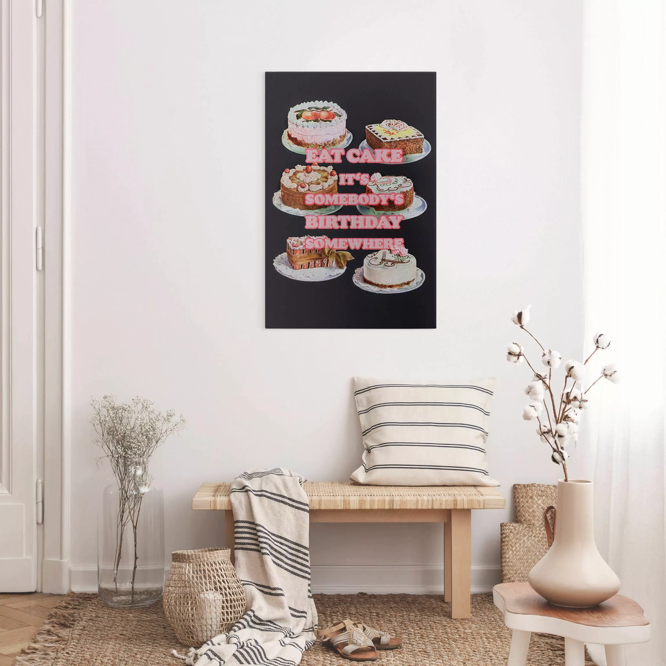 Leinwandbild Eat Cake It's Birthday günstig online kaufen