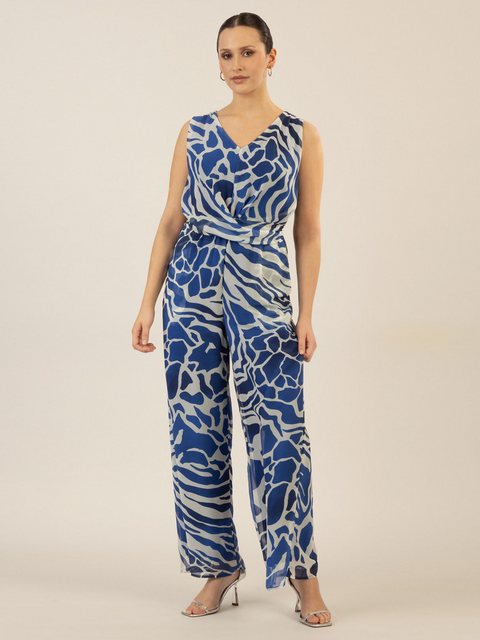 Apart Jumpsuit aus weichem Chiffon mit Allover-Print günstig online kaufen