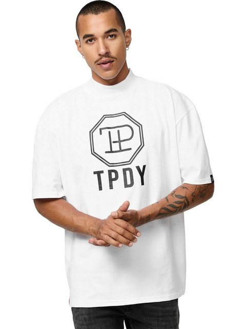 trueprodigy Oversize-Shirt Mikka Logoprint Stehkragen dicker Stoff günstig online kaufen