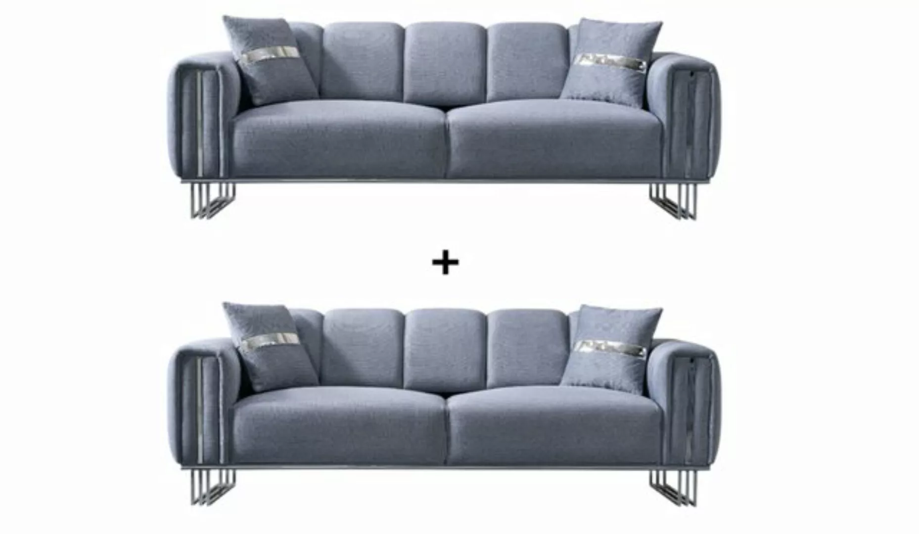 BENEDO MÖBEL Polstergarnitur Punto Sofa Handarbeit Massivholz Hochwertiger günstig online kaufen