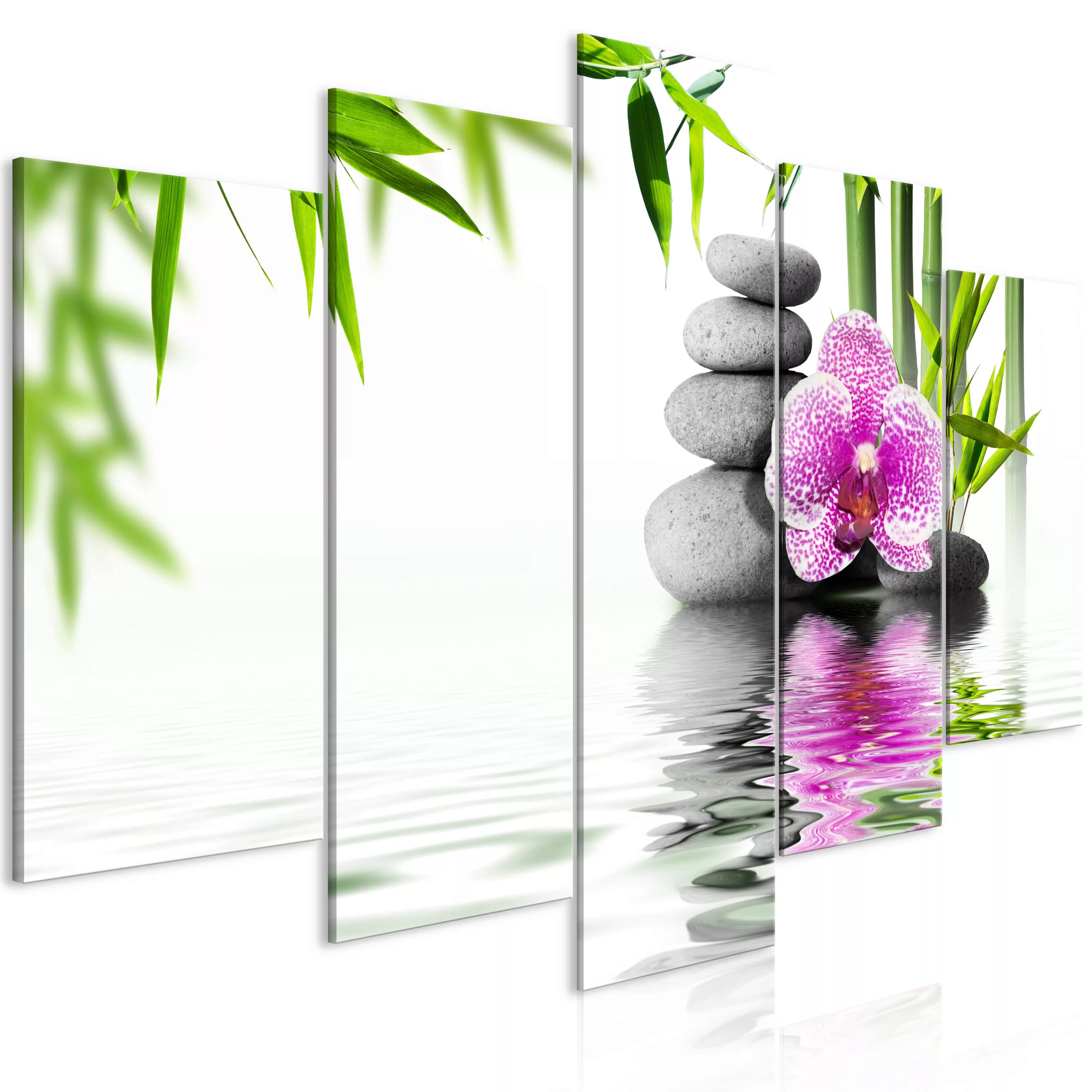 Wandbild - Water Garden (5 Parts) Wide günstig online kaufen