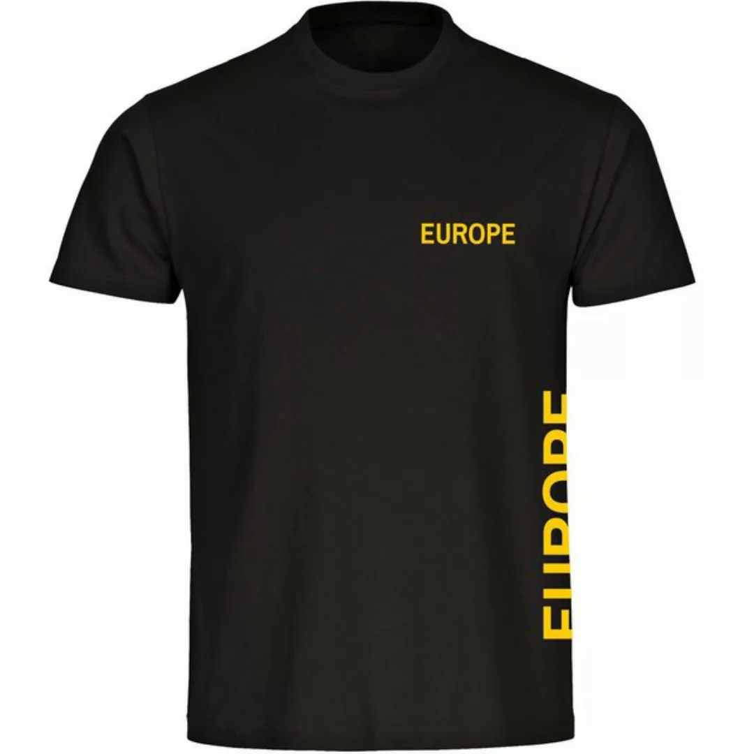 multifanshop T-Shirt Herren Europe - Brust & Seite - Männer günstig online kaufen