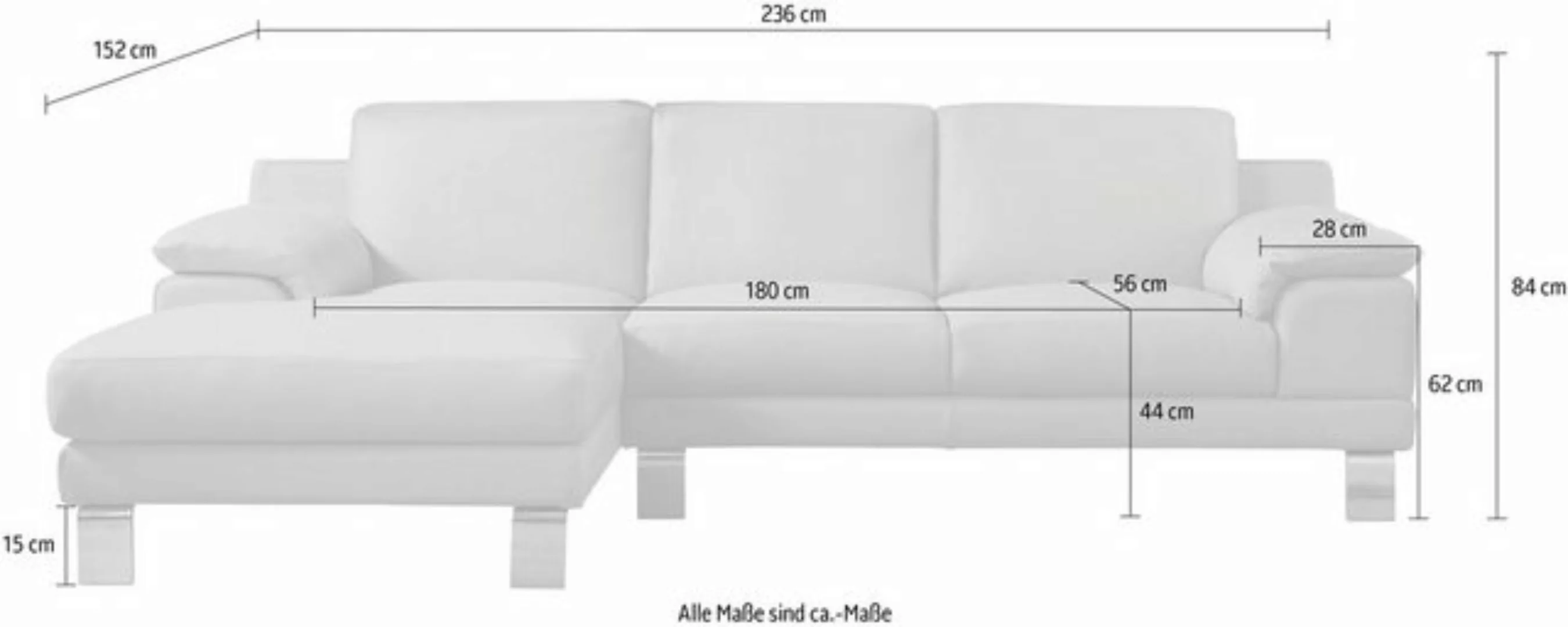 Egoitaliano Ecksofa Shakira, Design und super Sitzkomfort auf hohem Niveau, günstig online kaufen