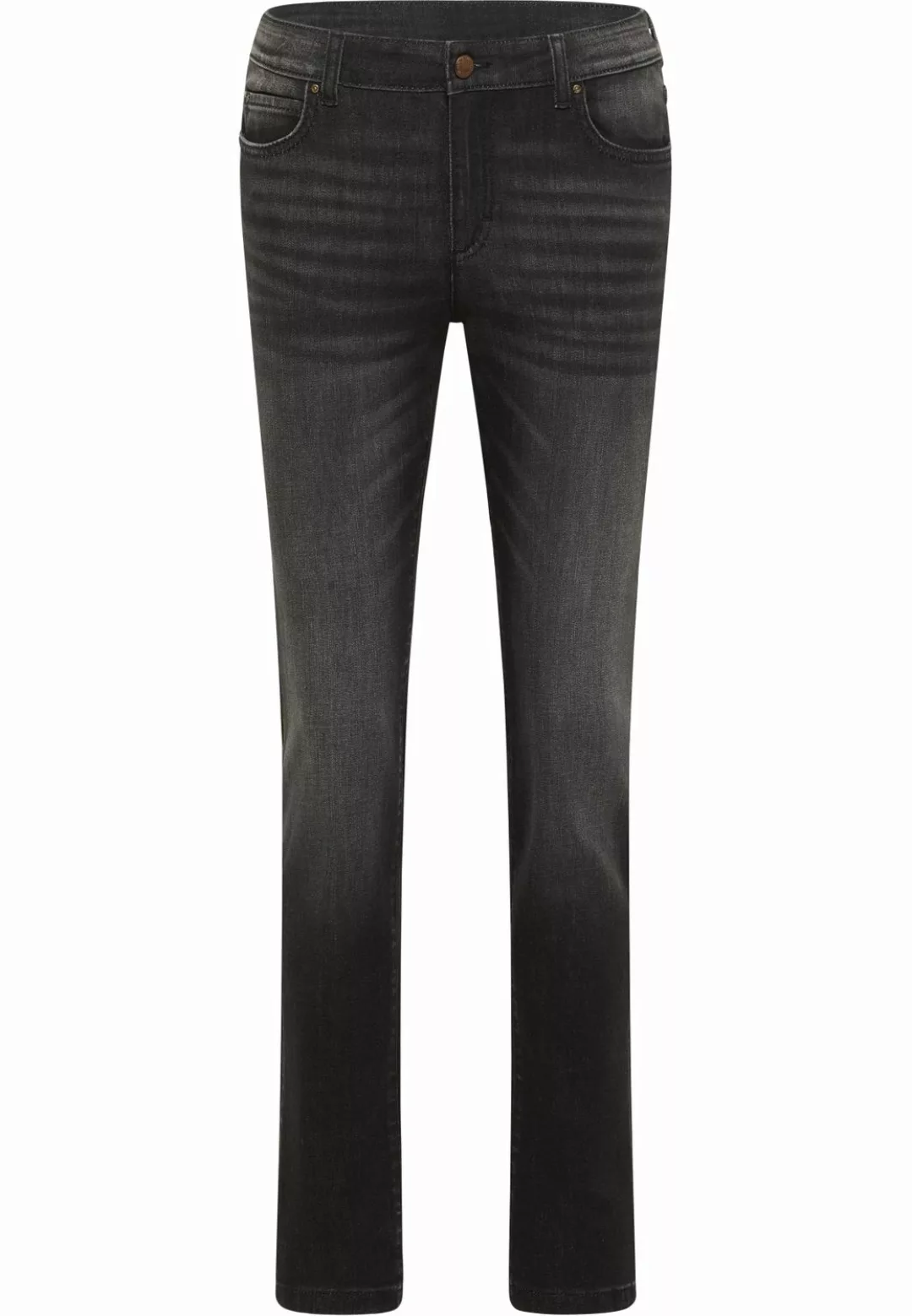 Mustang Damen Jeans CROSBY Relaxed Slim Fit - Schwarz - Black Denim günstig online kaufen