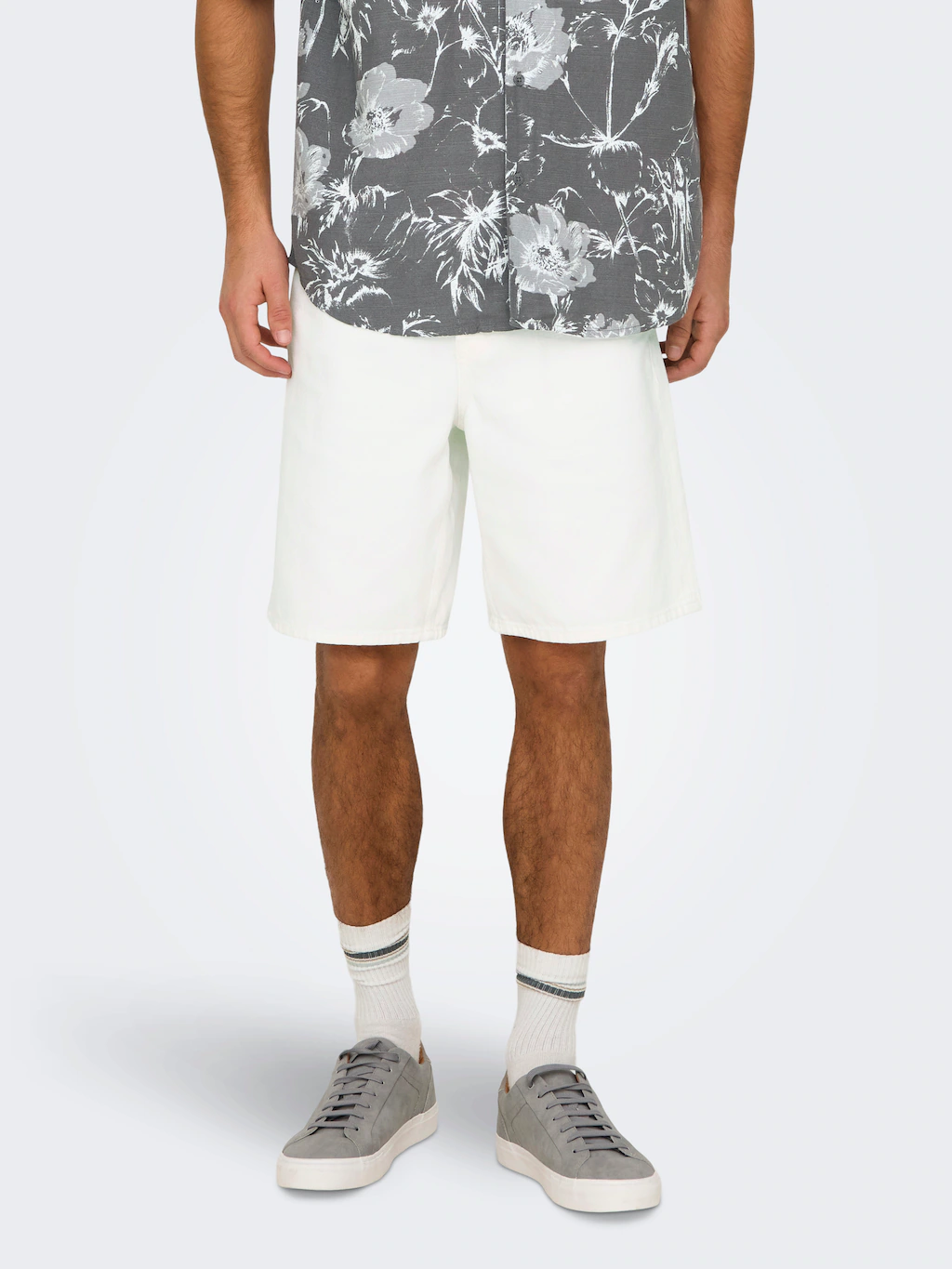 ONLY & SONS Shorts "ONSFADE LOOSE WHITE 1662 PIM DNM SHORTS" günstig online kaufen