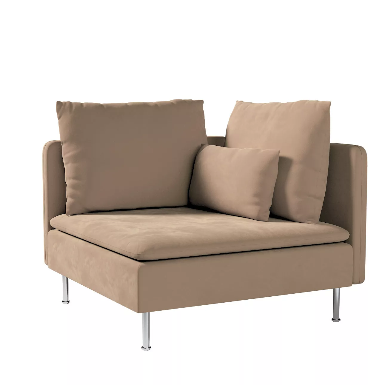 Bezug für Söderhamn Eckelement, beige, Bezug für Eckelement, Velvet (704-35 günstig online kaufen