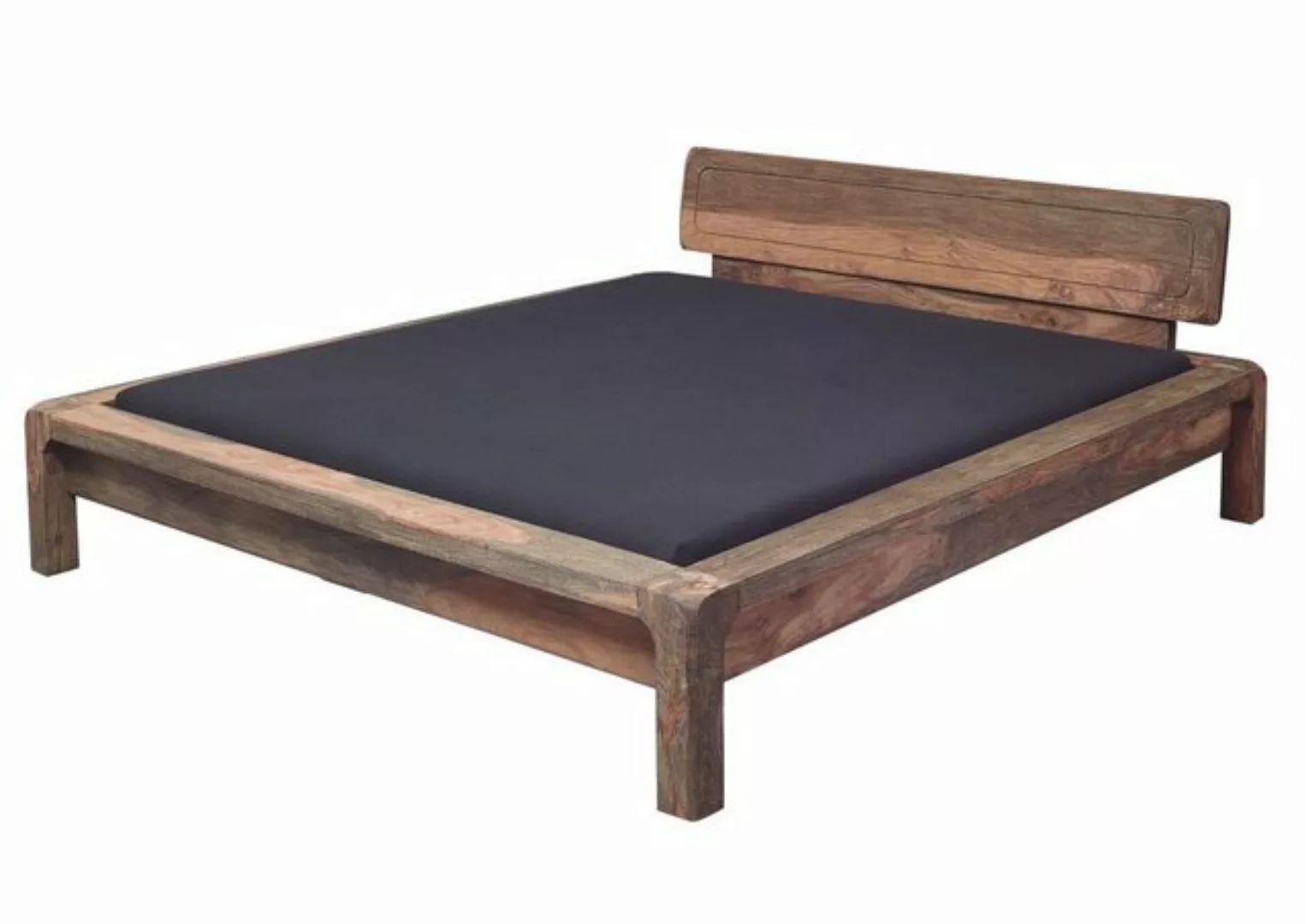 Massivmoebel24 Massivholzbett BUENO (180x200 Sheesham / Palisander, Bett au günstig online kaufen