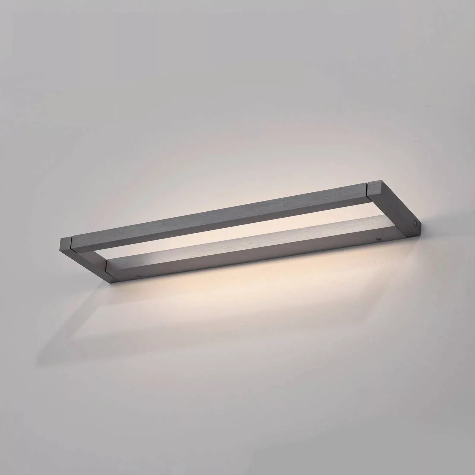 PURE LED-Wandleuchte Puro grau Breite 50 cm Aluminium Dimmer günstig online kaufen