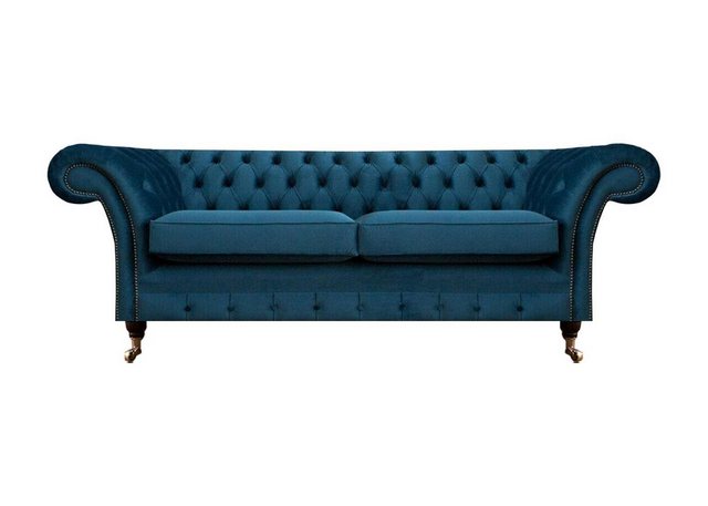 JVmoebel 2-Sitzer Chesterfield Sofa Couch Zweisitzer Designer Textil Wohnzi günstig online kaufen