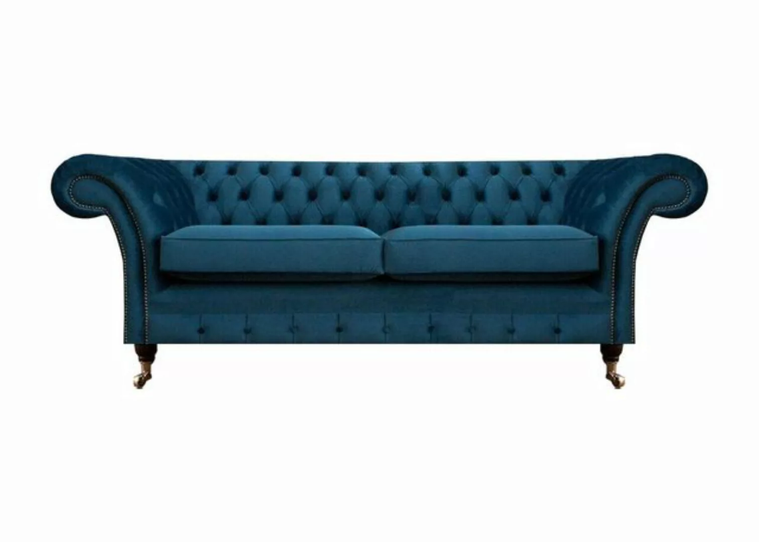 JVmoebel 2-Sitzer Chesterfield Sofa Couch Zweisitzer Designer Textil Wohnzi günstig online kaufen