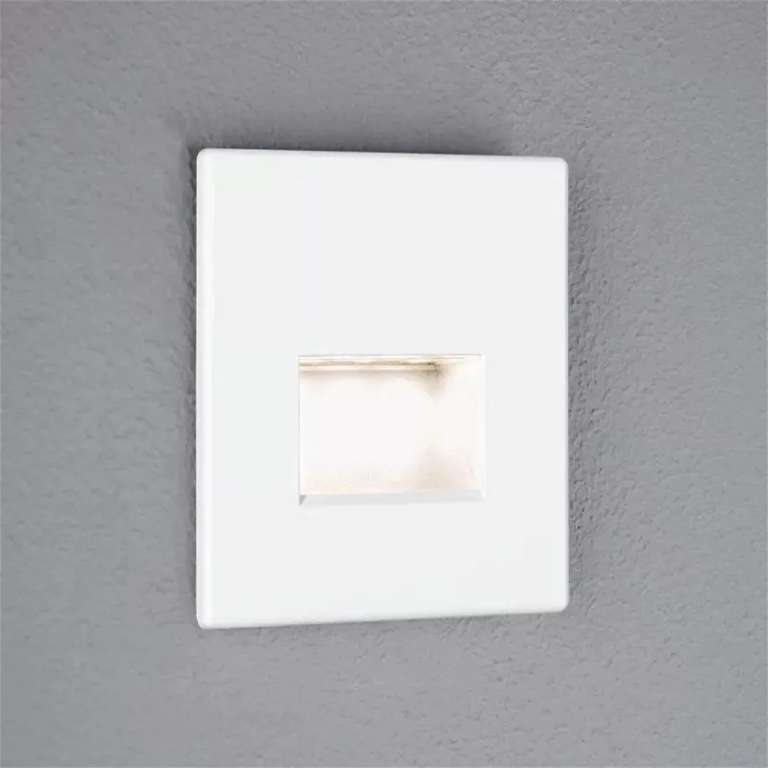 LED Wandeinbauleuchte Edge Quadro in Weiß-matt 1,4W 50lm günstig online kaufen