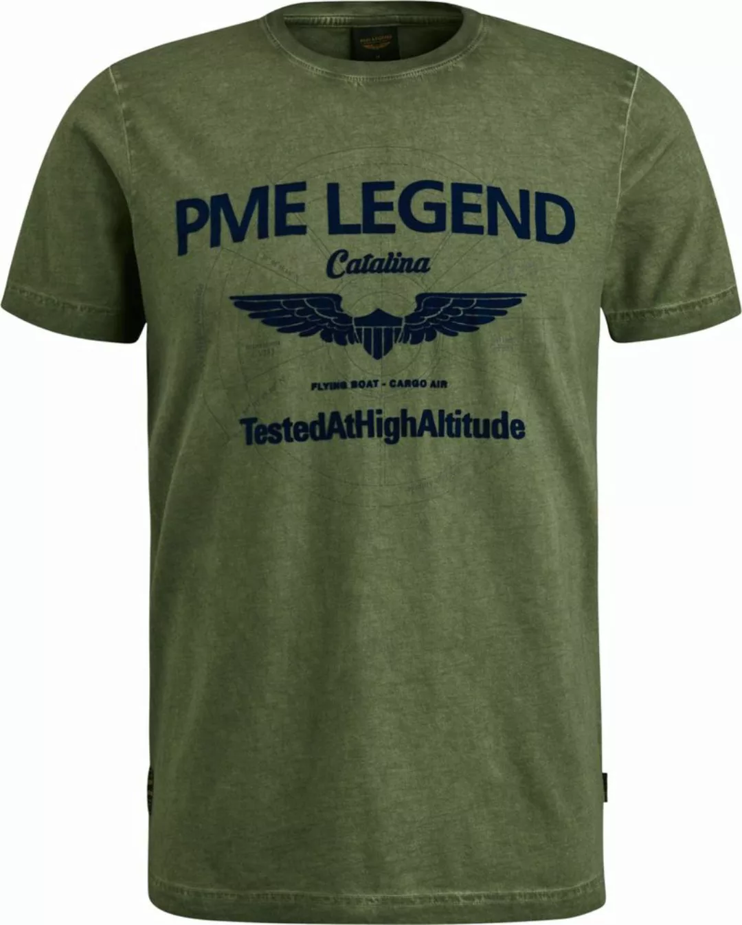 PME Legend Jersey T-Shirt Druck Grün - Größe M günstig online kaufen