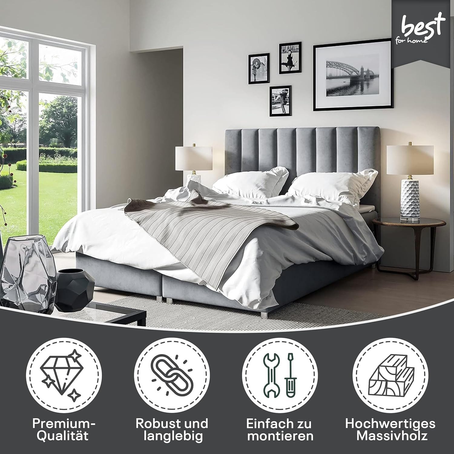 Best for Home Boxspringbett Trinity K-10 günstig online kaufen