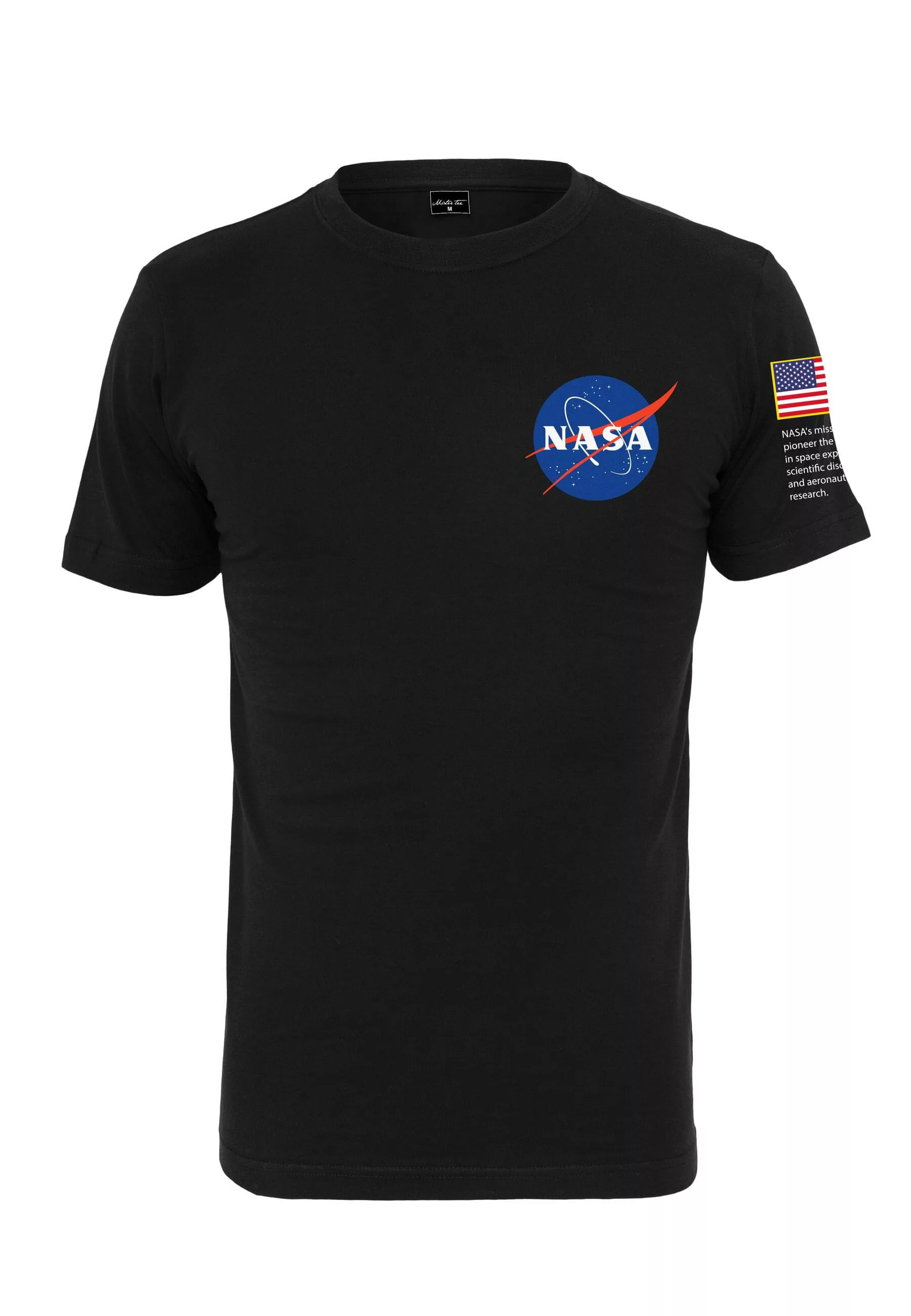 MisterTee T-Shirt "MisterTee Herren NASA Insignia Logo Flag Tee" günstig online kaufen