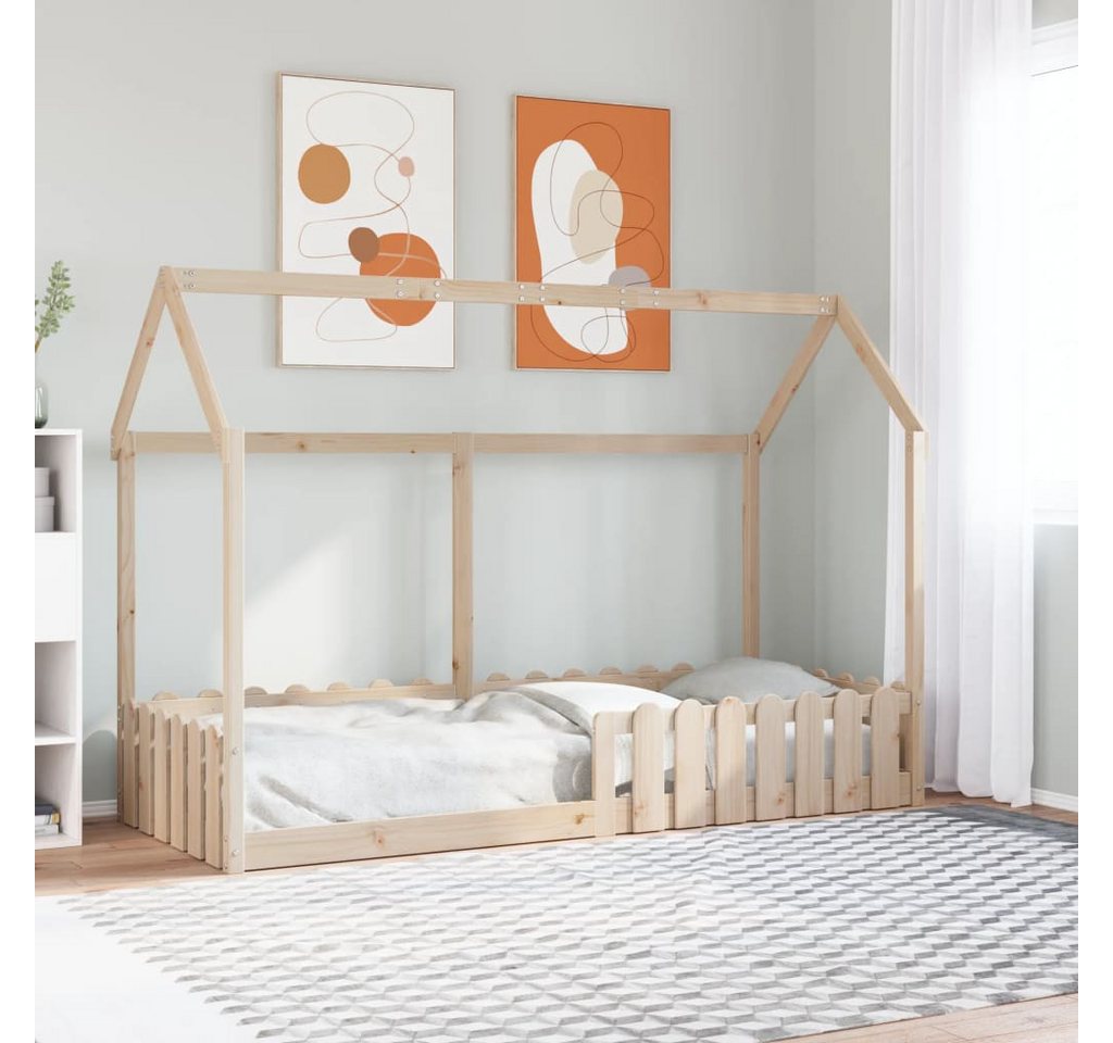 vidaXL Bett, Kinderbett Hausbett 80x200 cm Massivholz Kiefer günstig online kaufen