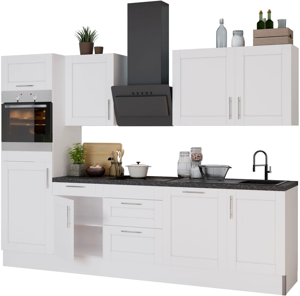 OPTIFIT Küche "Ahus", Breite 280 cm,wahlw. mit E-Geräten,Soft Close Funktio günstig online kaufen