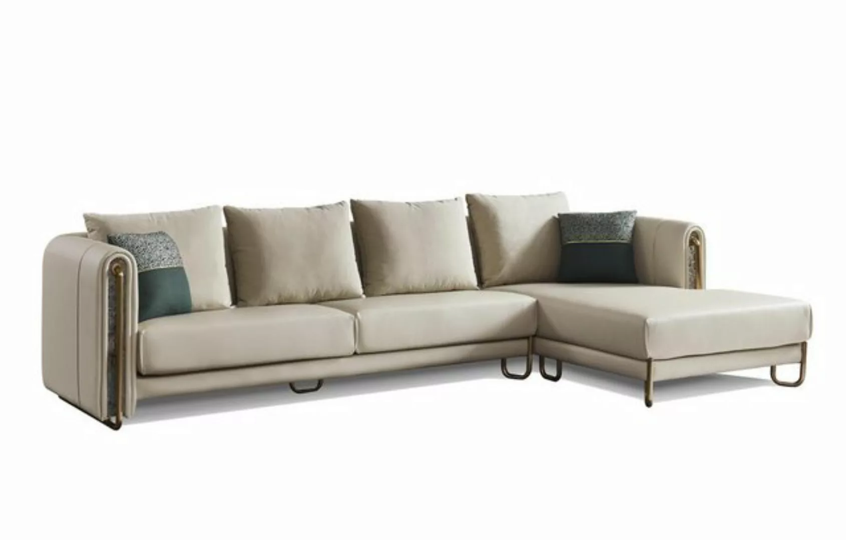 Xlmoebel Ecksofa Neues Ledersofa in L-Form mit stilvollem Design für Wohnla günstig online kaufen