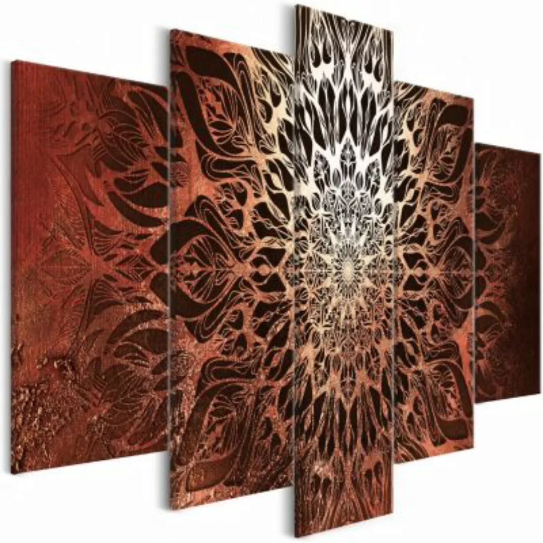 artgeist Wandbild Hypnosis (5 Parts) Orange Wide orange/schwarz Gr. 200 x 1 günstig online kaufen