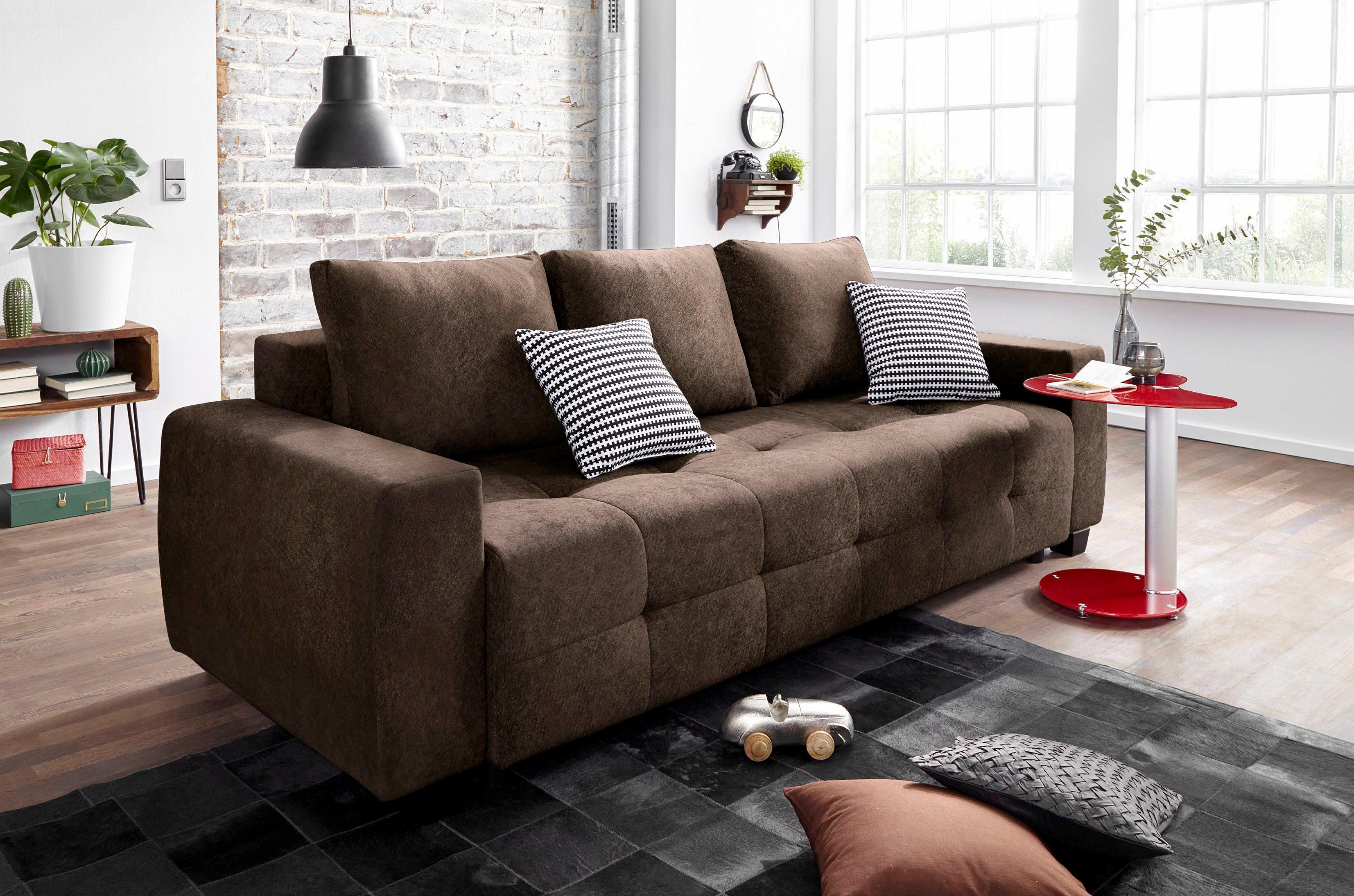 COLLECTION AB Schlafsofa "Bella", mit Bettfunktion und Bettkasten, inkl. lo günstig online kaufen