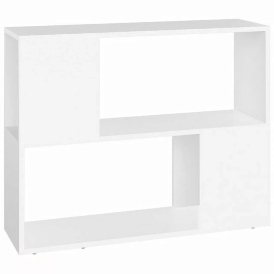 furnicato TV-Schrank Weiß 80x24x63 cm Holzwerkstoff günstig online kaufen