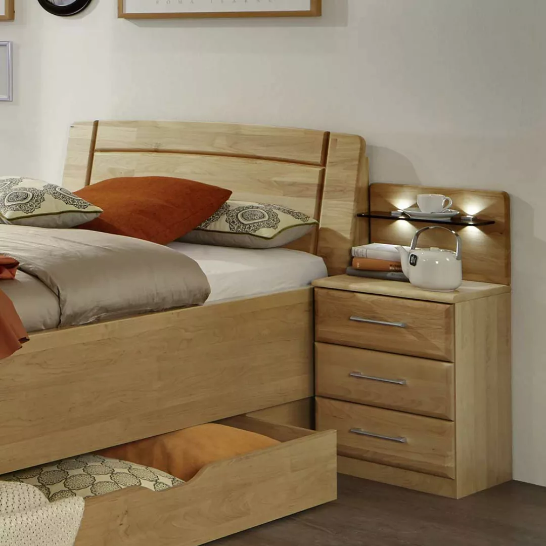 Schlafzimmereinrichtung aus Erle 120x200 (vierteilig) günstig online kaufen