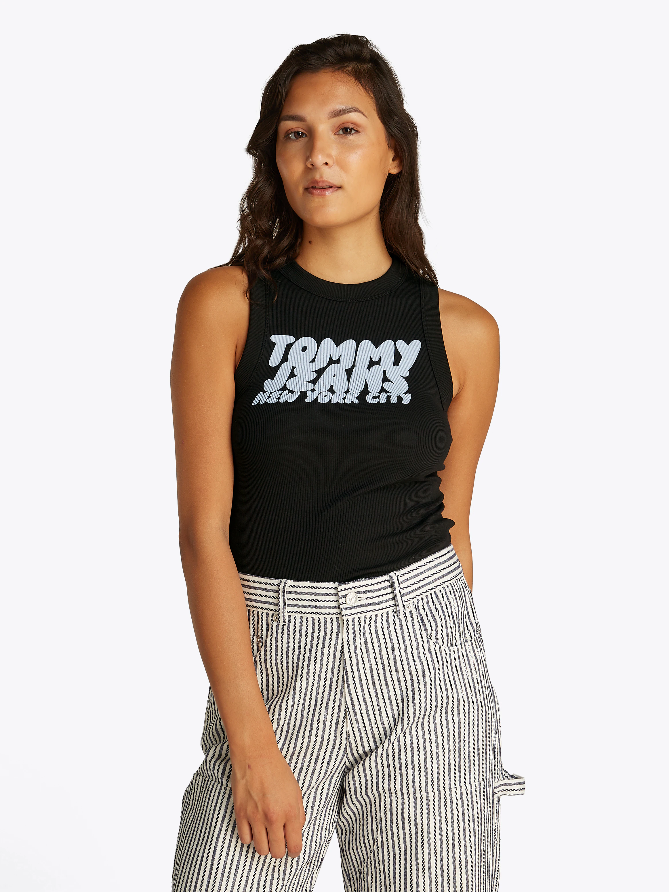 Tommy Jeans Tanktop "TJW SLIM SH TJ BUBBLE TANK", mit Logodruck günstig online kaufen