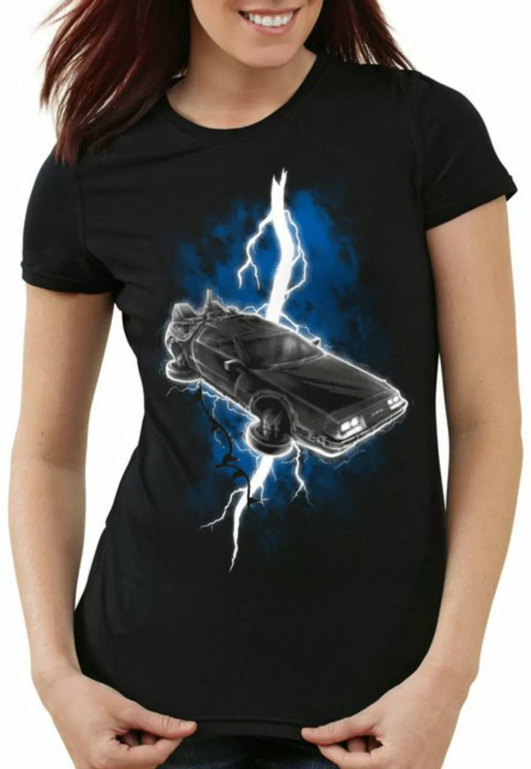 style3 T-Shirt Delorean Thunderstorm DMC-12 blitz zurück in die zukunft günstig online kaufen