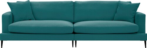 Leonique Big-Sofa "Cozy", mit losen Kissen und Metallbeinen günstig online kaufen