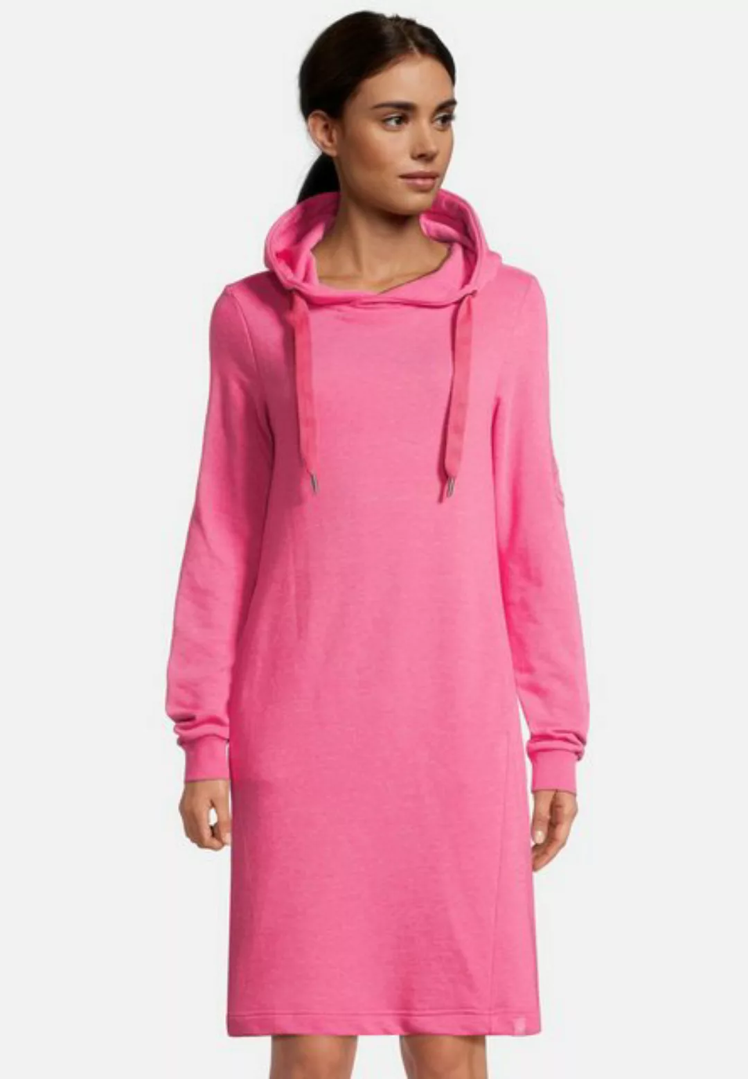 salzhaut Shirtkleid Damen Hoodie-Kleid Mööv unifarben - Kapuzenkleid Langar günstig online kaufen