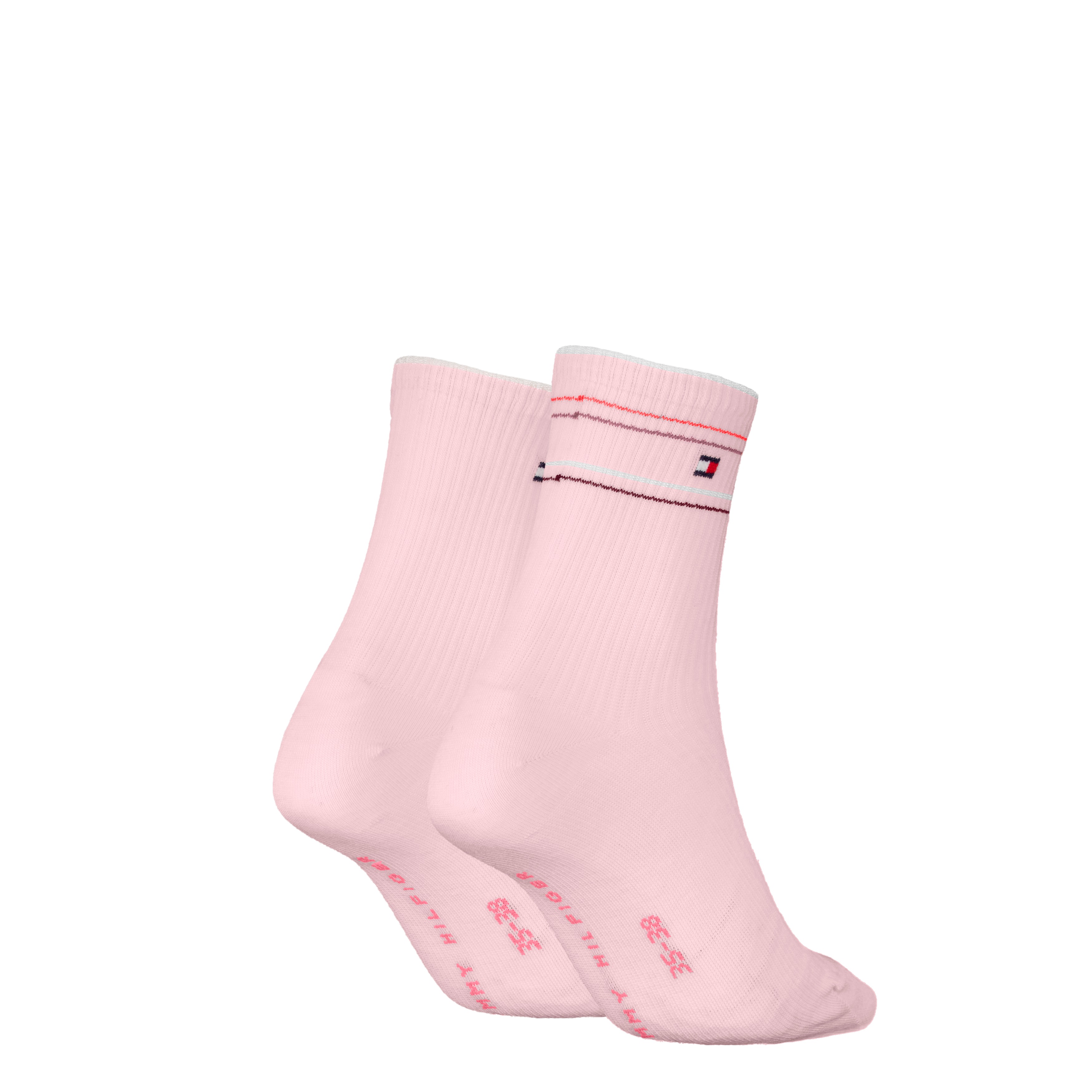 Tommy Hilfiger Socken "TH WOMEN SHORT SOCK 2P RIB SHINE", (2 Paar) günstig online kaufen