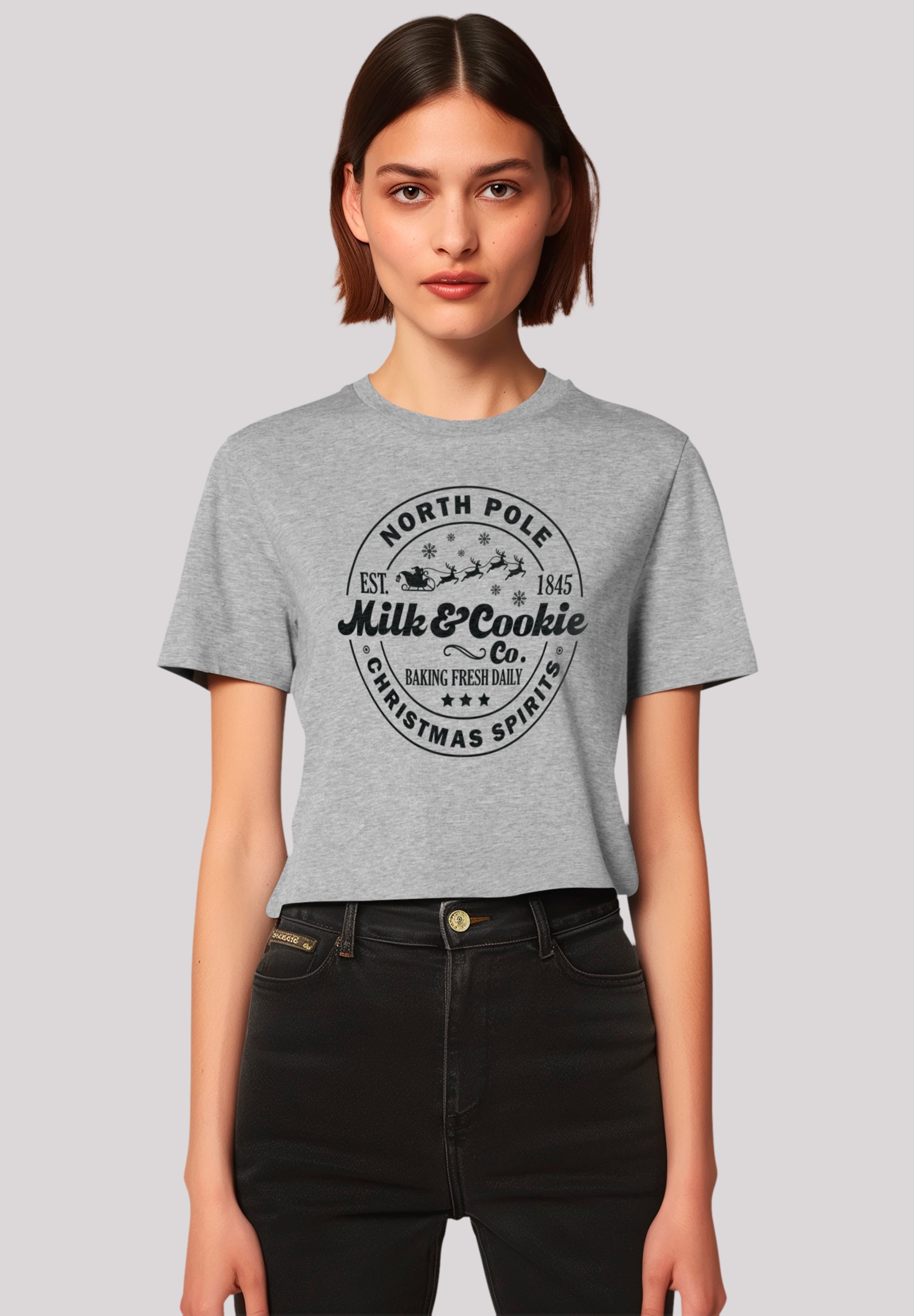 F4NT4STIC T-Shirt "Milk and Cookie Bakery Retro Weihnachten", Premium Quali günstig online kaufen