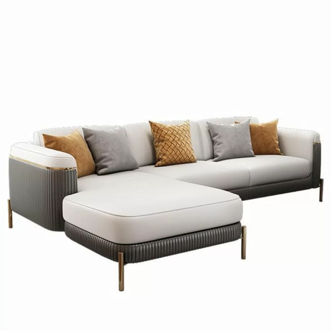 JVmoebel Ecksofa L-Form Ecksofa Couch Design Polster Leder Garnitur Sofa Ec günstig online kaufen