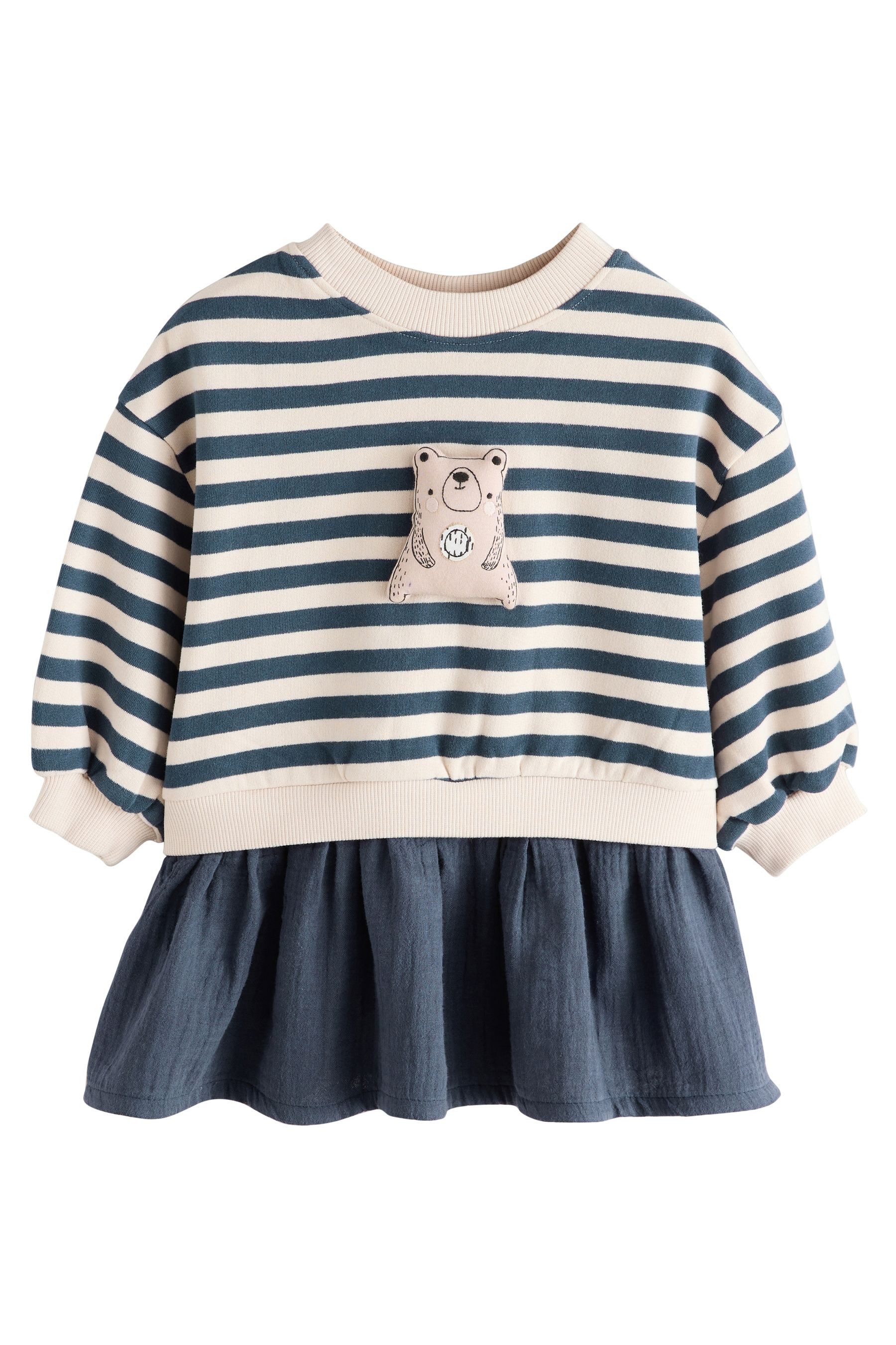 Next Tüllkleid Sweatshirtkleid mit Meshrock (1-tlg) günstig online kaufen
