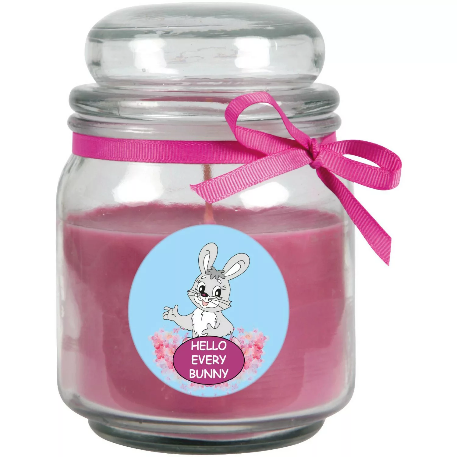 HS Candle Duftkerze & Bonbon Glas Comic Lavendel Lila günstig online kaufen