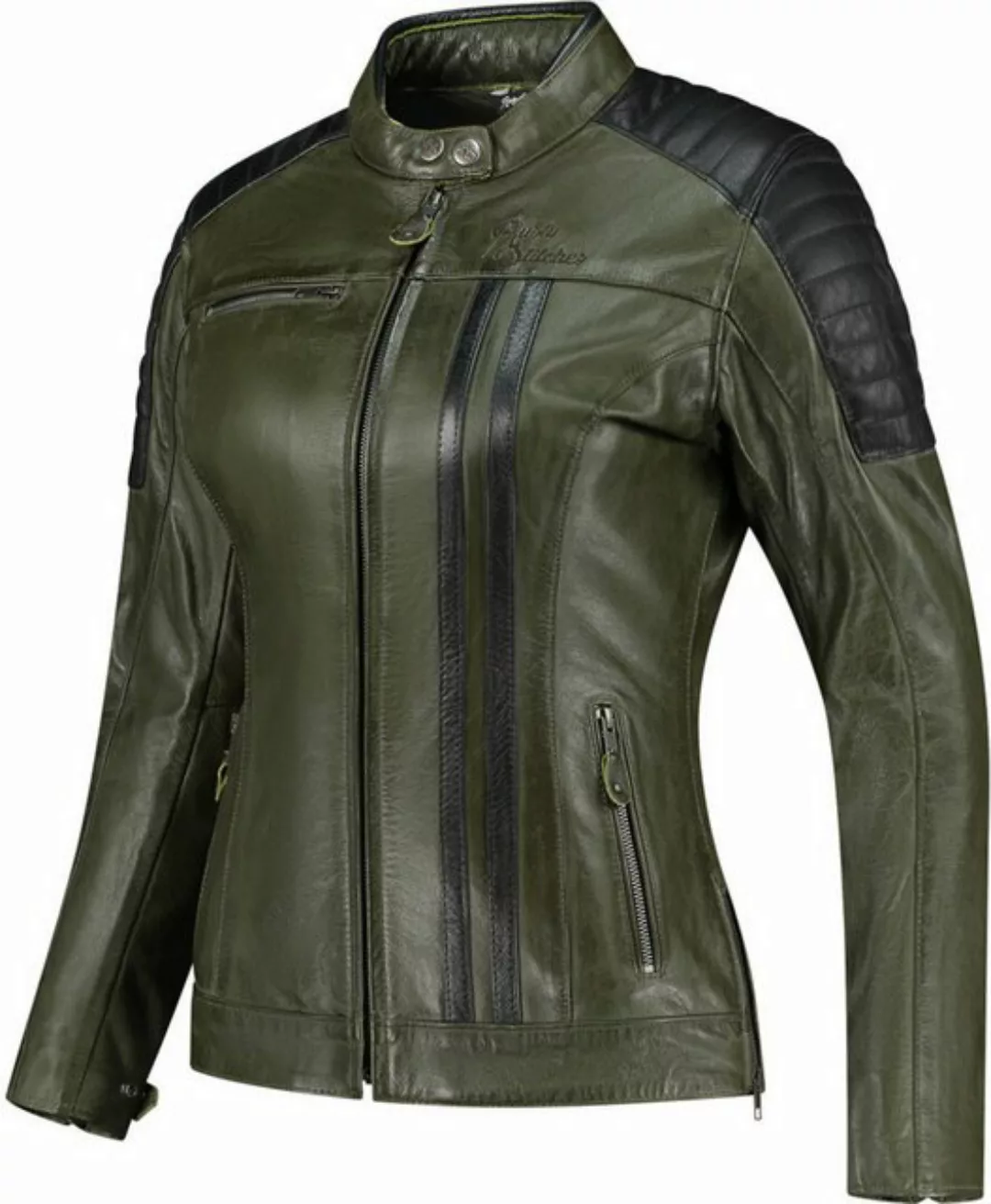 Rusty Stitches Motorradjacke Alice Damen Motorrad Lederjacke günstig online kaufen