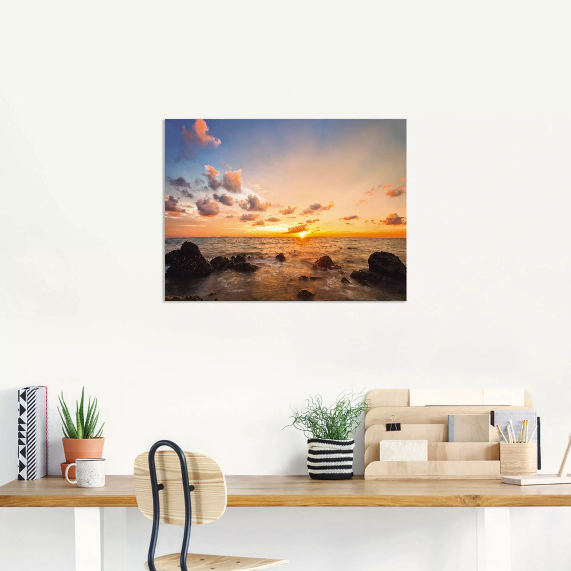 Artland Wandbild "Sonnenuntergang", Sonnenaufgang & -untergang, (1 St.), al günstig online kaufen