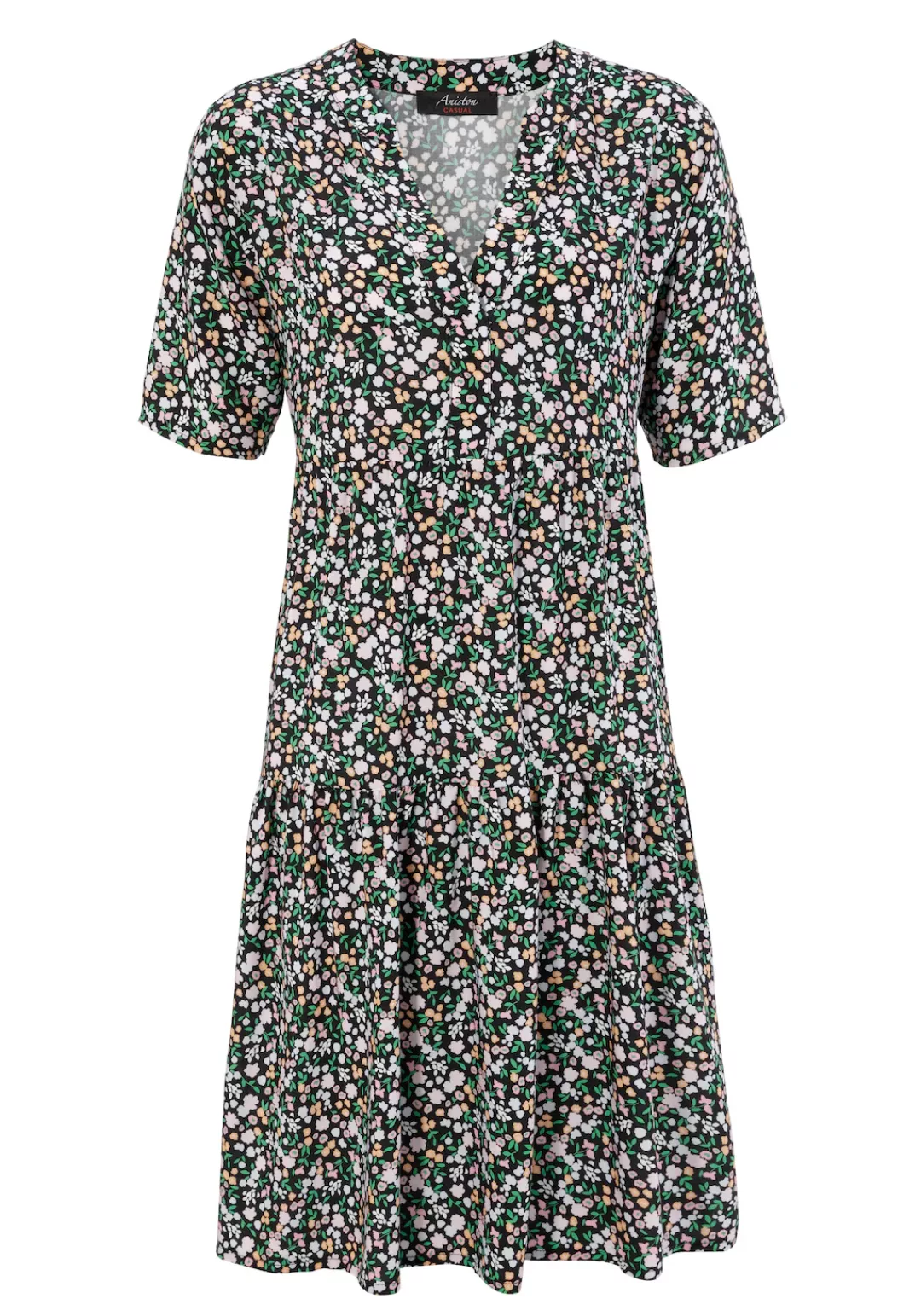 Aniston CASUAL Sommerkleid, mit buntem Minimal-Blumendruck günstig online kaufen