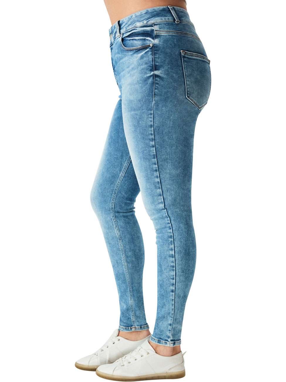 Love to be by LTB Damen Jeans Arly - Skinny Fit - Blau - Maylin Wash - Plus günstig online kaufen